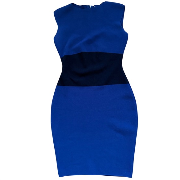 Milly Dresses & Skirts - Milly Navy‎ Black Colorblock Bandage Bodycon Sheath Dress Exposed Zip